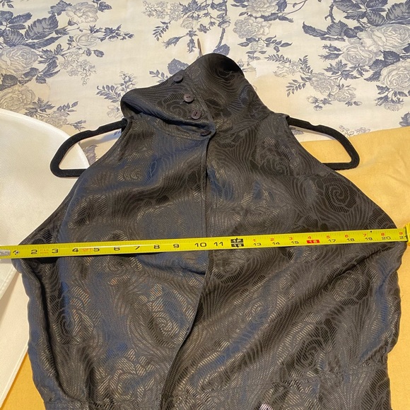 Vintage Fendi Black Rose Embroidered Formal Gown - Picture 5 of 14